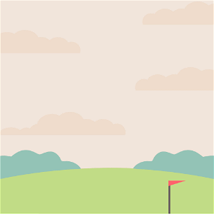 Golf field. Free illustration for personal and commercial use.