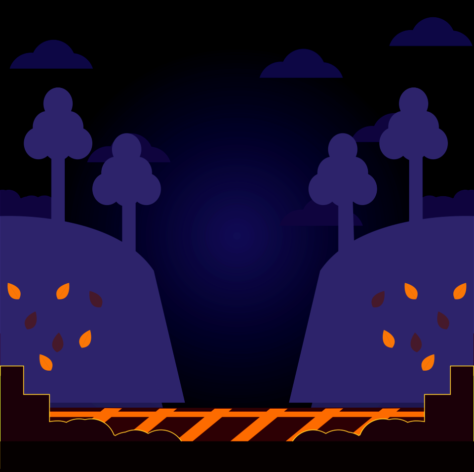 Railroad in Forest. Free illustration for personal and commercial use.