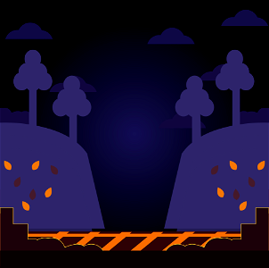 Railroad in Forest. Free illustration for personal and commercial use.