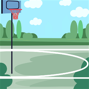 Basketball Playground. Free illustration for personal and commercial use.
