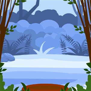 Blue Forest. Free illustration for personal and commercial use.