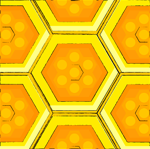 Honeycombs. Free illustration for personal and commercial use.