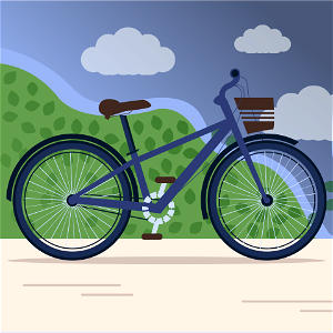 Bicycle. Free illustration for personal and commercial use.