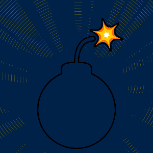 Bomb. Free illustration for personal and commercial use.