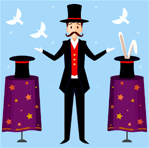 Magician. Free illustration for personal and commercial use.