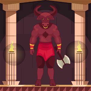 Minotaur. Free illustration for personal and commercial use.