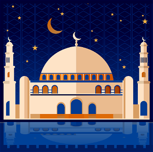 Mosque. Free illustration for personal and commercial use.