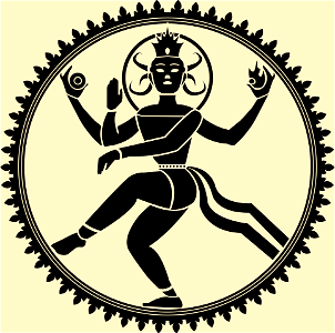 Nataraja Black. Free illustration for personal and commercial use.
