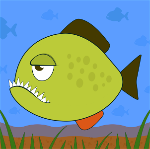 Piranha. Free illustration for personal and commercial use.