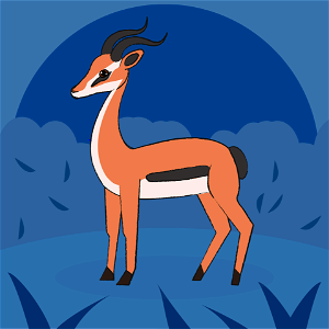 Antelope. Free illustration for personal and commercial use.