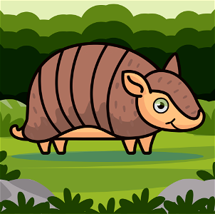 Armadillo. Free illustration for personal and commercial use.