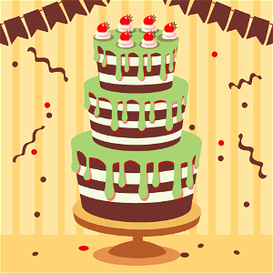 Cake. Free illustration for personal and commercial use.