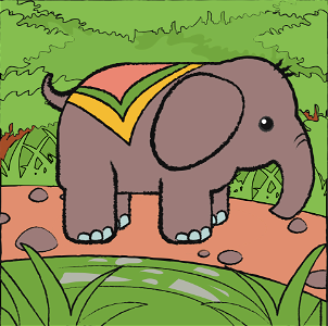 Elephant. Free illustration for personal and commercial use.