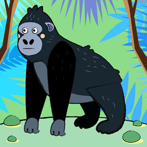 Gorilla. Free illustration for personal and commercial use.