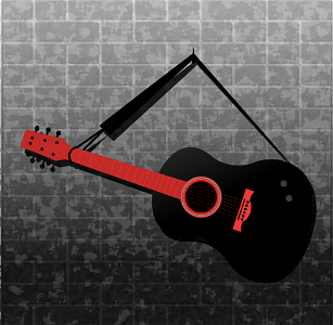 Guitar. Free illustration for personal and commercial use.