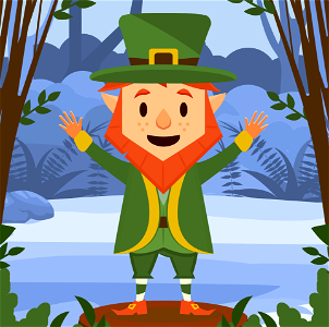 Leprechaun. Free illustration for personal and commercial use.