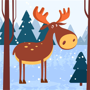 Moose. Free illustration for personal and commercial use.