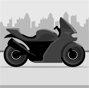 Motorcycle. Free illustration for personal and commercial use.