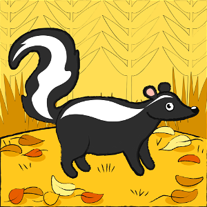 Skunk. Free illustration for personal and commercial use.
