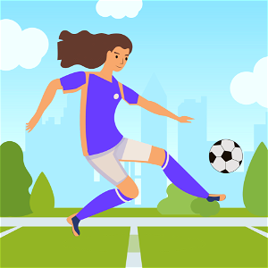 Soccer Player. Free illustration for personal and commercial use.