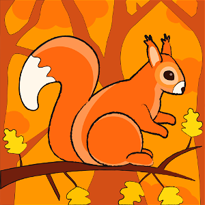 Squirell. Free illustration for personal and commercial use.