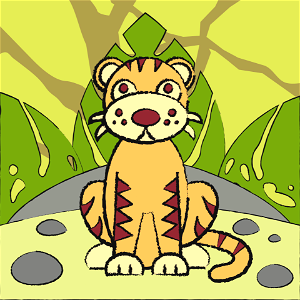 Tiger. Free illustration for personal and commercial use.