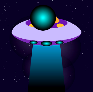UFO. Free illustration for personal and commercial use.