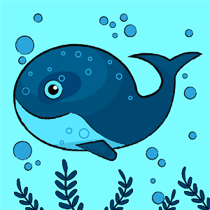 Whale. Free illustration for personal and commercial use.