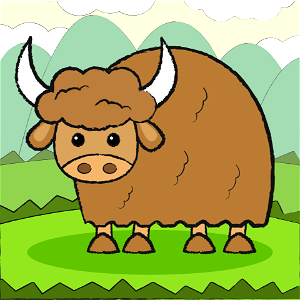 Yak. Free illustration for personal and commercial use.