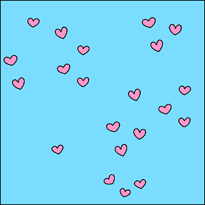 Hearts background. Free illustration for personal and commercial use.