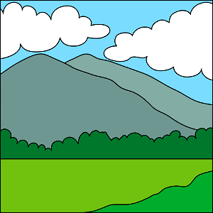 Mountains background. Free illustration for personal and commercial use.