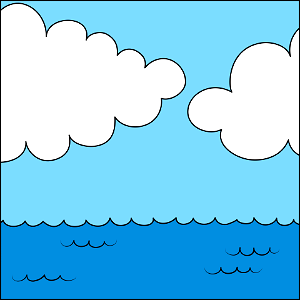 Ocean background. Free illustration for personal and commercial use.