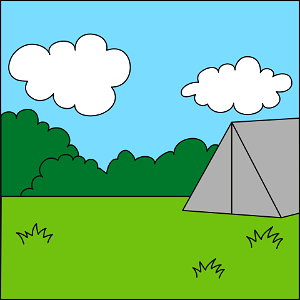 Camp background. Free illustration for personal and commercial use.