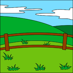 Farm background. Free illustration for personal and commercial use.