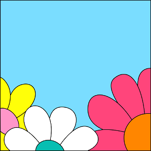 Flowers background. Free illustration for personal and commercial use.
