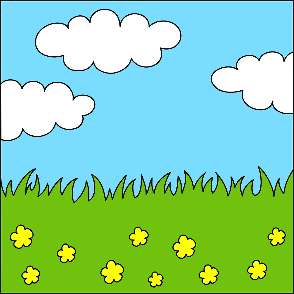 Meadow background. Free illustration for personal and commercial use.