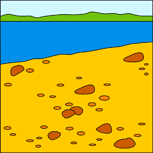 River bank background. Free illustration for personal and commercial use.