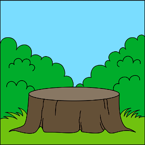 Stump background. Free illustration for personal and commercial use.