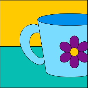 Cup background. Free illustration for personal and commercial use.
