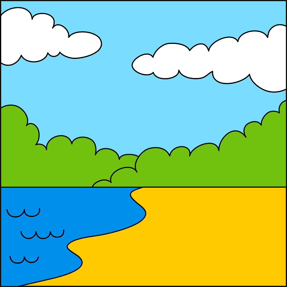 Lake background. Free illustration for personal and commercial use.