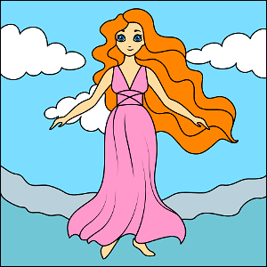 Aphrodite. Free illustration for personal and commercial use.