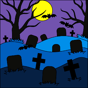 Cemetery. Free illustration for personal and commercial use.