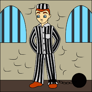 Prisoner. Free illustration for personal and commercial use.