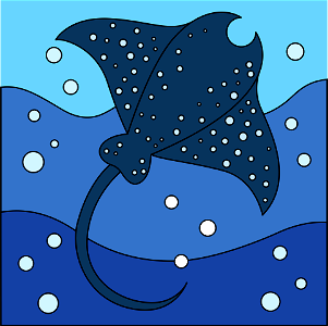 Stingray. Free illustration for personal and commercial use.