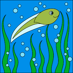 Tadpole. Free illustration for personal and commercial use.