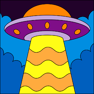 Ufo. Free illustration for personal and commercial use.