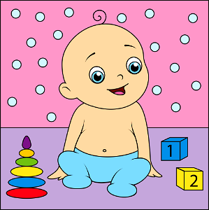 Baby. Free illustration for personal and commercial use.