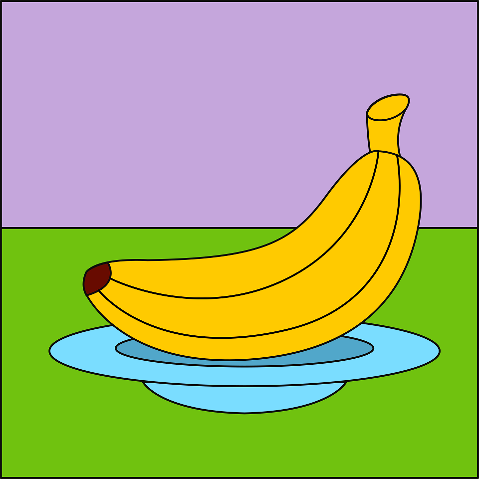 Banana. Free illustration for personal and commercial use.