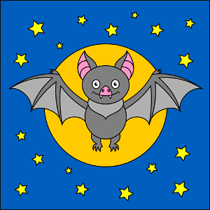 Bat. Free illustration for personal and commercial use.