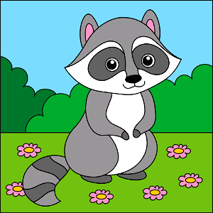Raccoon. Free illustration for personal and commercial use.